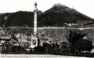 ORAN - PROMENADE DE LETANG - MONUMENT AUX MORTS DES MARINS- 1950